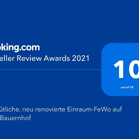 Apartment Gemuetliche, Neu Renovierte Einraum-fewo Auf Dem Bauernhof *